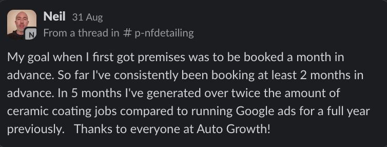 Booked at least 2 months in advance