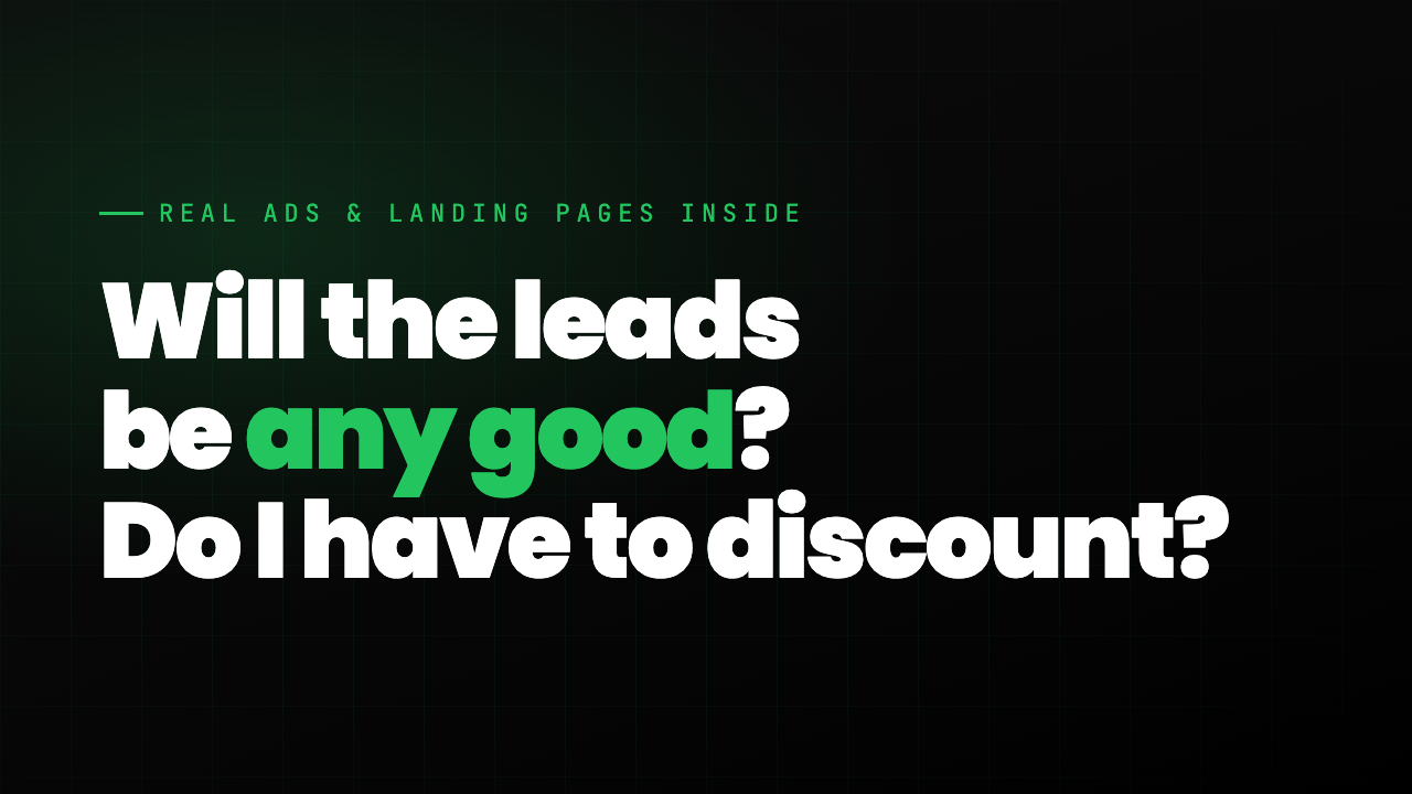 FAQ thumbnail: Will the leads be any good and do I have to discount?